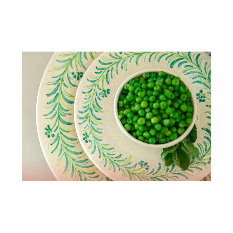 Set Vajilla 18 piezas Botanical Verde