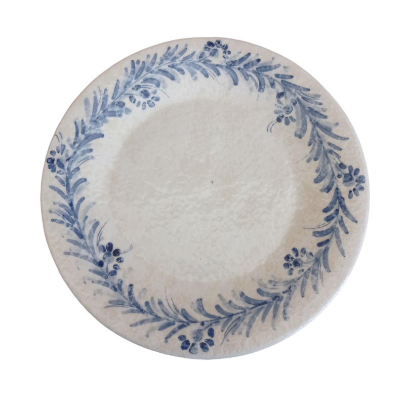 Vajilla De Porcelana 24 Piezas, 6 Puestos, Color Blanco Motivos En Azul –  Spineto Hogar