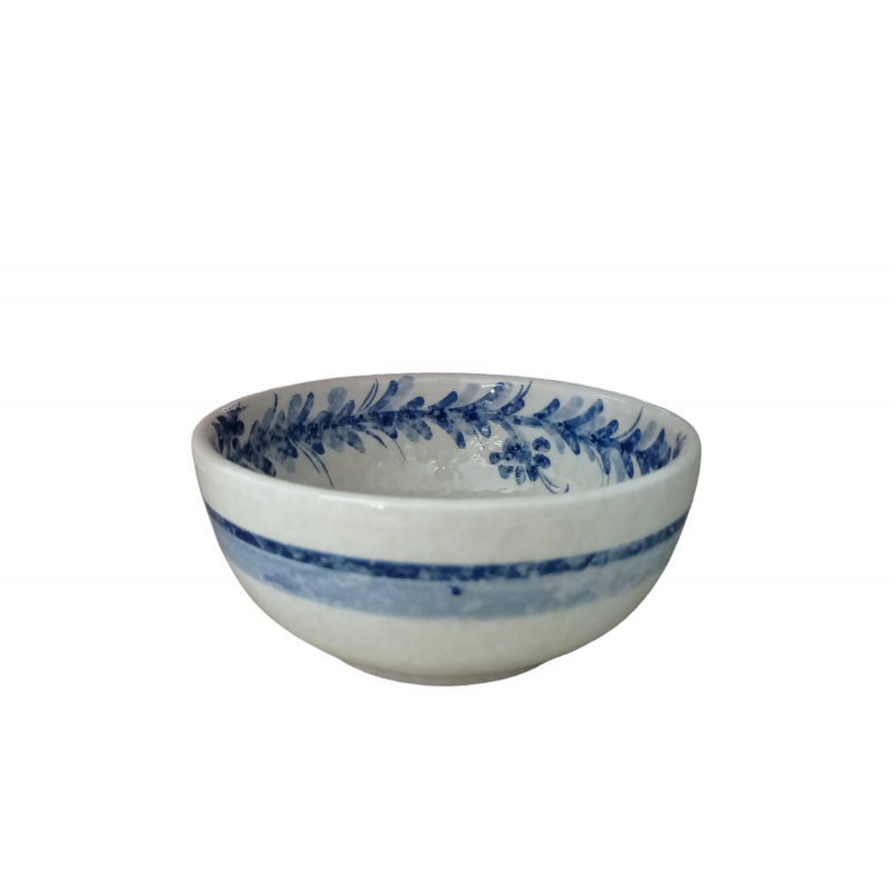 Round Individual Bowl 13 cm Botánical azul