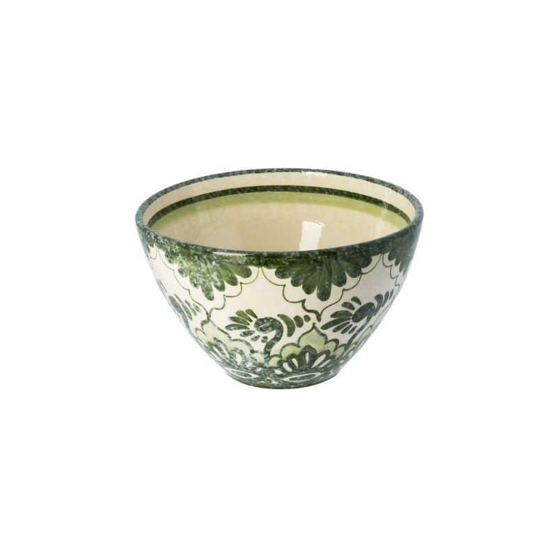 Conic bowl  15 cm Green Andalusia vintage