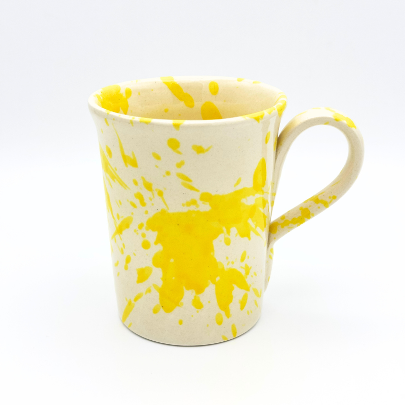 Mug 11 cm yellow drops