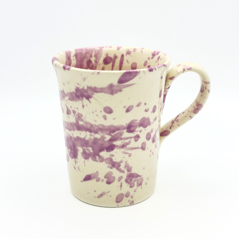 Mug 11 cm purple drops