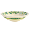 Soup plate / Pasta plate 23 cms green botanical