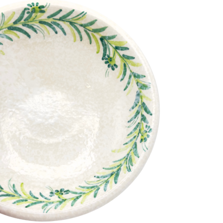 Soup plate / Pasta plate 23 cms green botanical