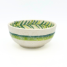 Round Individual Bowl 13 cm Green botanical