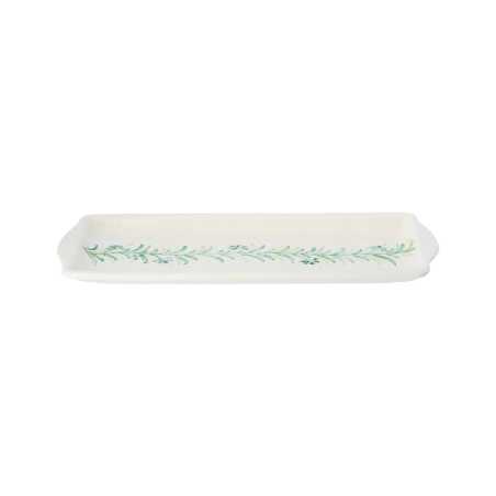 Rectangular Tapas Tray / Bread Tray 36 cm  green botanical