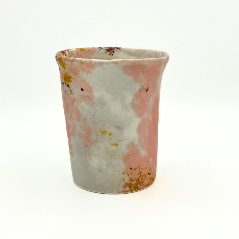 Vaso orgánico marble sin asa