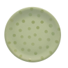 Crystal saucer plate soft green