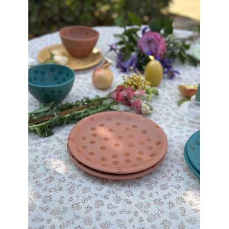 Crystal saucer plate soft green