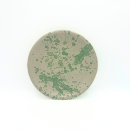 Salad Plate / Dessert Plate 20 cm green drops