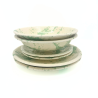 Set dinnerware 2 px soft green drops