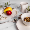 Marble quartz dinner plate