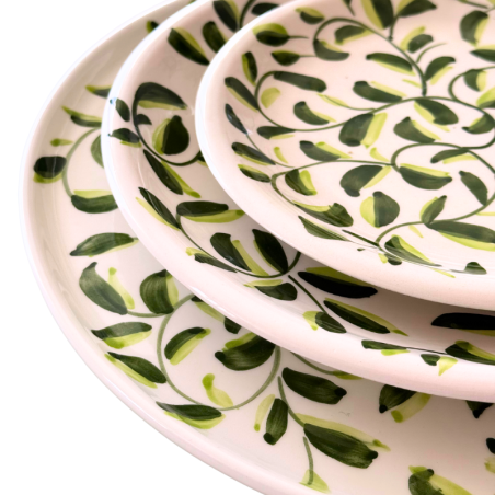 Plato llano 26 cm Azahar & Limón verde
