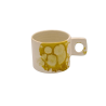 Taza semi gres asa cuadrada mostaza