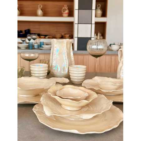 Cuenco bowl orgánico rizado nácar