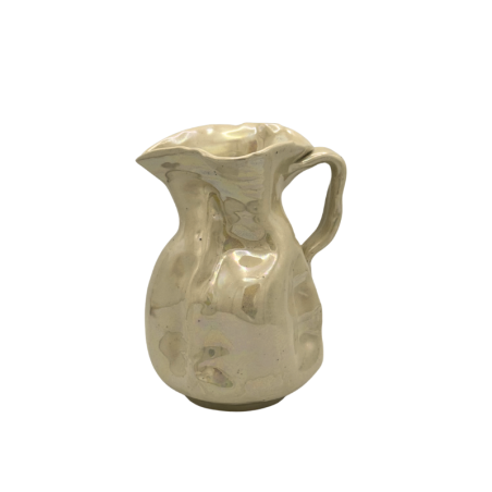 Jarra rizada orgánica nácar