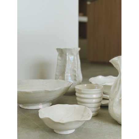 Plato orgánico rizado 23 cms La Perla