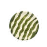 Plato redondo 20 cm palma verde