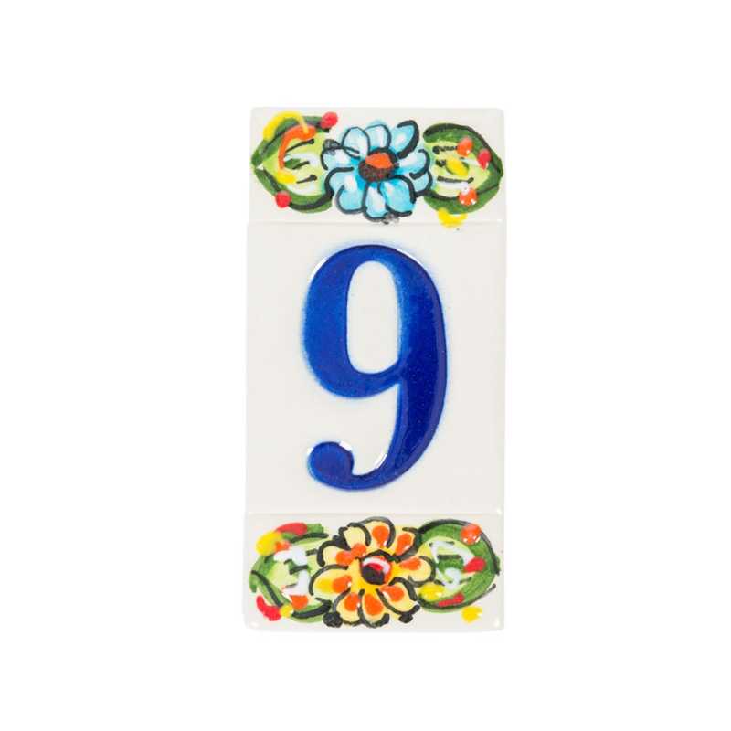 Azulejo Artesanal Numero 9...