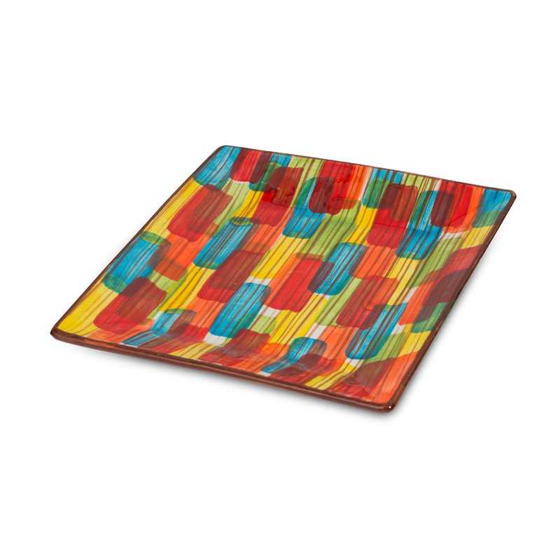 Square Plate 24 cm Multicolor